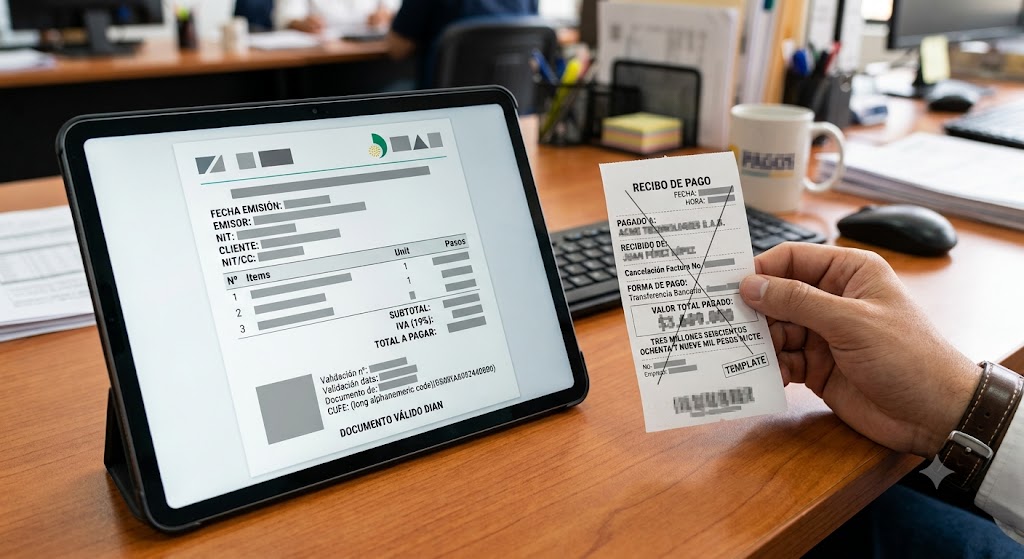 ¿RECIBO O FACTURA ELECTRÓNICA? Conozca la diferencia y evite errores